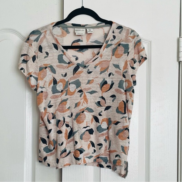 Rachel Zoe Multicolor Patterned Short Sleeve Top - Picture 1 of 3